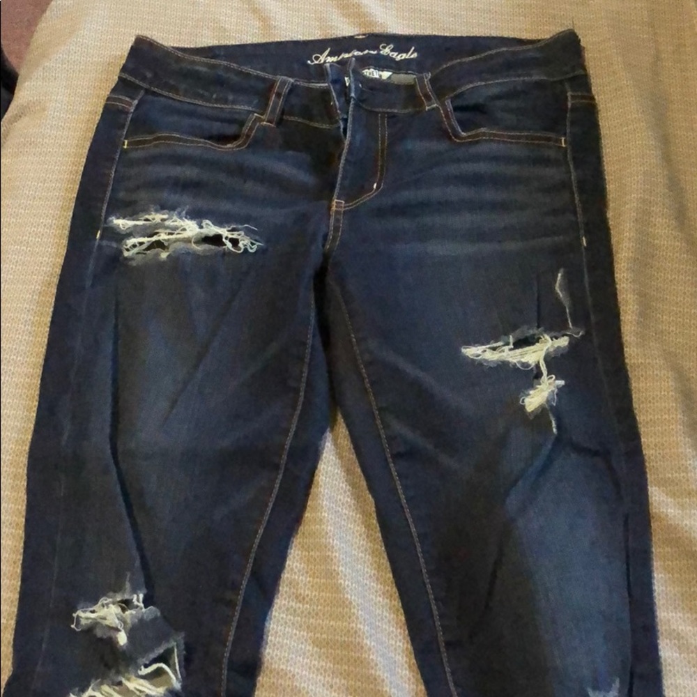 American Eagle cropped skinny jeans